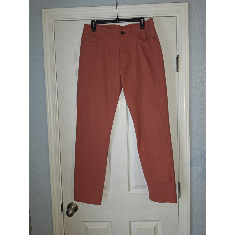 Public Rec Pants Mens 32x32 Orange Dealmaker 5 Pocket Golf Performance Travel